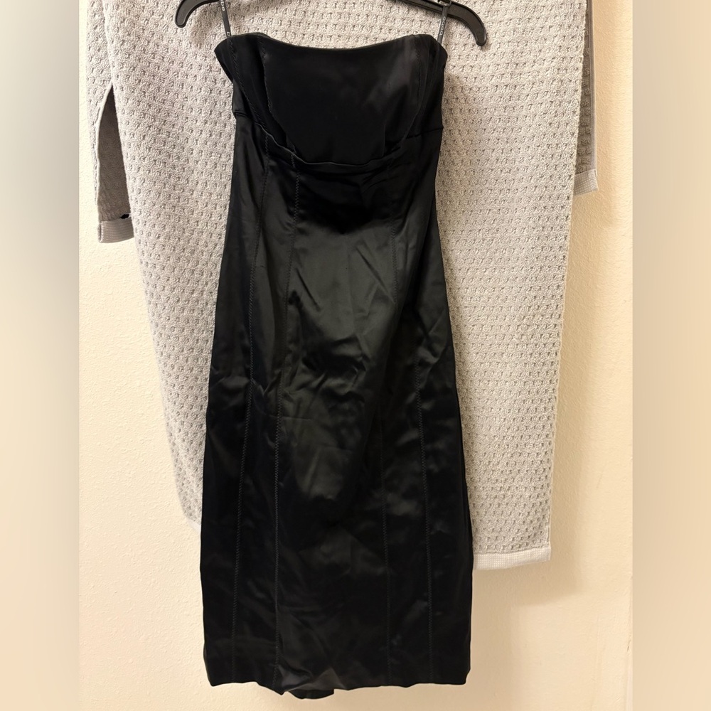 bebe Strapless Black Dress